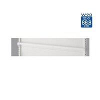 店研創意(ストア・エキスプレス) スリット芯々88.8cm用 差し込み式ミニ角バーセット W90cm ホワイト D3.5cm 614271