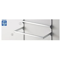 店研創意(ストア・エキスプレス) スリット芯々58.8cm用 ミニ角バーセット W60cm用