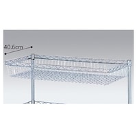 店研創意(ストア・エキスプレス) ワイヤーラック ハーフカゴ棚 W90.7cm用 6165111