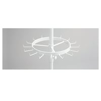 店研創意(ストア・エキスプレス) アクセサリー専用回転什器 フラットバーリング ホワイト 61148161