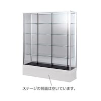 店研創意(ストア・エキスプレス) ハイケース ステージ付き ホワイト
