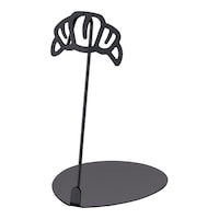 アズワン パン屋さんのPOPスタンド クロワッサン 10cm ブラック