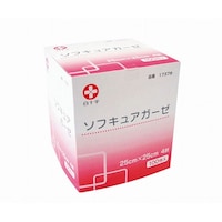 白十字 ソフキュアガーゼ 25cm×25cm 4折 100枚入 17378