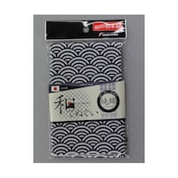 福徳産業 青海波柄 和手ぬぐい 100cm 紺 #1910