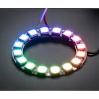 Adafruit NeoPixel Ring 16連フルカラーシリアルLED 1463