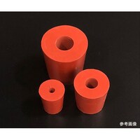 アズワン 穴付き赤ゴム栓 9号