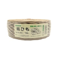 一ツ山産業 紙ひも 茶 20号×100m