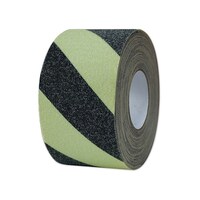 セーフラン安全用品 蓄光滑り止めテープ 蓄光トラ 100mm×18m 11636