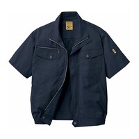 自重堂 空調服半袖ブルゾンシック黒