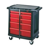 エレクター モービルワークセンター〈引き出し型〉 作業カート/ツールワゴン W829×D506×H851mm RM773488BK