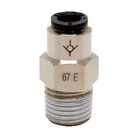 ピスコ チェックバルブ ストレート オネジ側入力チューブ6ネジR1/4 CVC602A