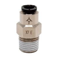 ピスコ チェックバルブ ストレート オネジ側出力チューブ6ネジR1/4 CVC602B