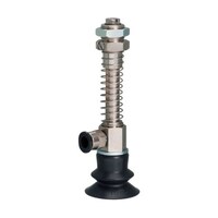 ピスコ 真空パッド ベローズタイプ パッド外径:40mm ニトリルゴム スプリング式 真空取出口:横 ロングストローク VPOD4030BN6J
