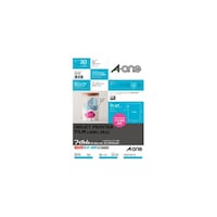 エーワン ラベルシール(インクジェット) 光沢フィルム・透明 A4 1面 ノーカット 1パック(30シート入) 28792