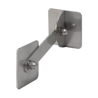 ティーエフサービス ステンレス製 転倒防止可動式金具 小 (正方形タイプ) 壁用 50×50mm ジョイントプレート100mm IRS5050100