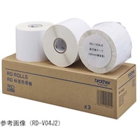 ブラザー 長尺紙テープ(幅76mm×65m巻 外径127mm 紙管サイズ46.1mm 3巻入り)RDV03J2