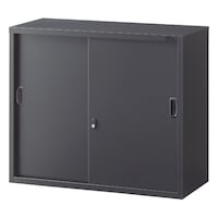 SEIKO A4判対応書庫ASK ブラック H750mm 上置用 引戸書庫 W880 ASK32S