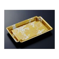 中央化学 刺身・鮮魚容器 CFかく鉢 2416 みずえ金BK身 600枚 582676