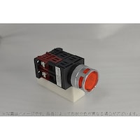 マルヤス電業 φ25全電圧式金属ガード形(穴有り)照光押しボタンスイッチ 金属リング1a 緑白熱球 HC形A25FAG2410G