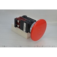 マルヤス電業 φ30大きのこ形押しボタンスイッチモメンタリ金属リング 1a1b 赤 A30PR11RJ