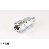 ニューマシン 片路開閉型ソケット 鋼鉄製 NBR R1/2(外ネジ) MS04SSN