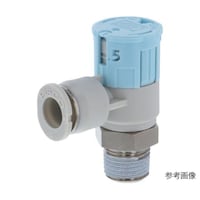 ピスコ スピードコントローラダイヤル付 エルボ メーターイン制御(低流量) φ8用 接続口径R3/8 JSGC803BLW