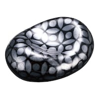 遠藤商事 銀彩三段崩丸型箸置/銀彩裏七宝丸型箸置