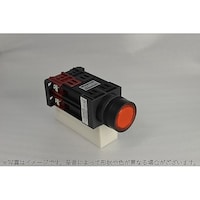マルヤス電業 φ22トランス付平形照光押しボタンスイッチ モメンタリ樹脂リング 1a1b 赤 LED HC形 A22FOTE20011RLE