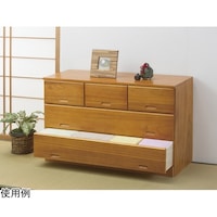 ファミリー・ライフ 総桐ローチェスト3段5杯引き出し 02001