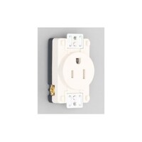 アメリカン電機 平刃形 パネル用コンセント白 7110GNPIV