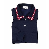 トンボ 長袖ポロシャツ ネイビー 4L(身丈80cm) CR08188 4L