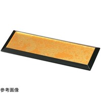 福井クラフト ダイヤ盛皿 二色金箔裏黒