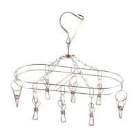 パール金属 メタリア ステンレス製 スマートハンガー 8ピンチ HB6172