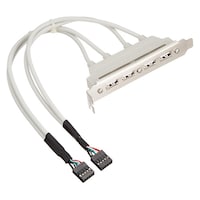 TFTEC PCIブラケット PCIブラケット用USB延長端子 PCIBUSB4