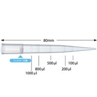 理科研 フィルターチップ 1000ul 1箱(96本×10ラック入) LTFT1000S