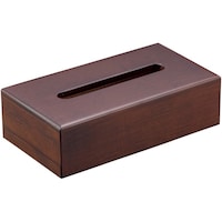 ヤマコー ティッシュボックス ダークブラウン 58542