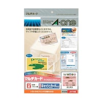 エーワン マルチカードキャッシュカード版マット紙白 10シート入 51165