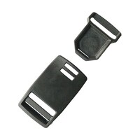 YKK フックマグネット式バックルパーツ 20mm幅対応 黒 1個 LB20MX580