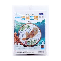 オリムパス製絲 クロスステッチ/刺しゅうキット なかよしな海洋生物 かんたん ラッコ OLYK7531
