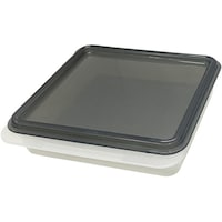 川崎 保存容器 システマ 小 浅型 角型 350mL 目皿付 日本製 K003