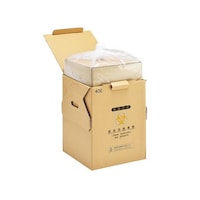 アズワン バイオハザードボックス(感染性廃棄物ボックス) 鋭利物専用 5セット YEL40