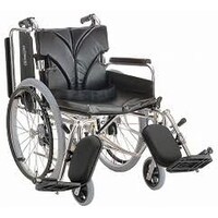 カワムラサイクル 車いす(自走用・アルミ製)背折れ式 KA82240ELBH エコブラックNo.88