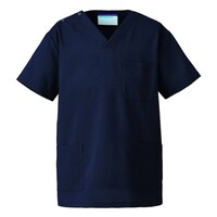 KAZEN スクラブ(男女兼用) 13378(ダークネイビー) 3L