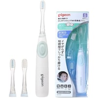 ピジョン はじめての仕上げ専用電動歯ブラシ 1024362(グリーン)