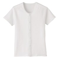 日本エンゼル ワンタッチ肌着(ホック式)半袖 7005A(S)