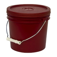 トスロン ポリ密閉容器(トスロン) 4L(202X184MM) レッド