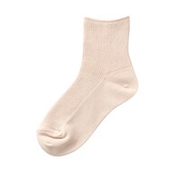 神戸生絲 婦人やわらか足口リブソックス 3223(2225CM)ベージュ