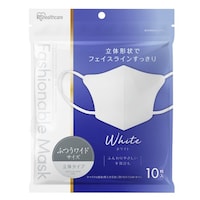 アイリスオーヤマ FASHIONABLE MASK立体 RNFA10MW(10マイフツウワイト