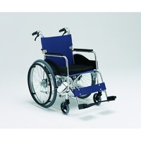 松永製作所 車いす(自走・アルミ製)背折れ AR201BT400(ノーパンク)