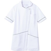 住商モンブラン ナースジャケット(半袖) 732218(シロ/ネイビー) 4L